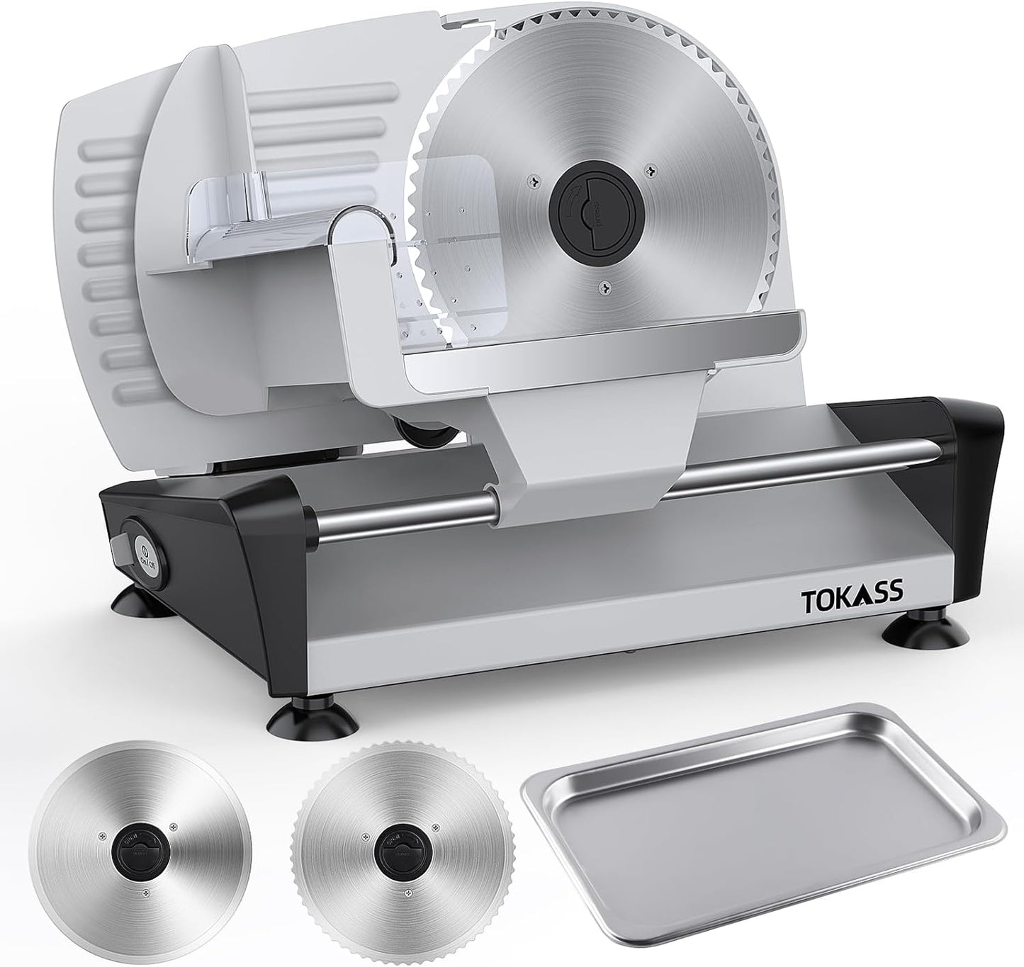 200W Meat Slicer Machine for Home with Adjustable Thickness