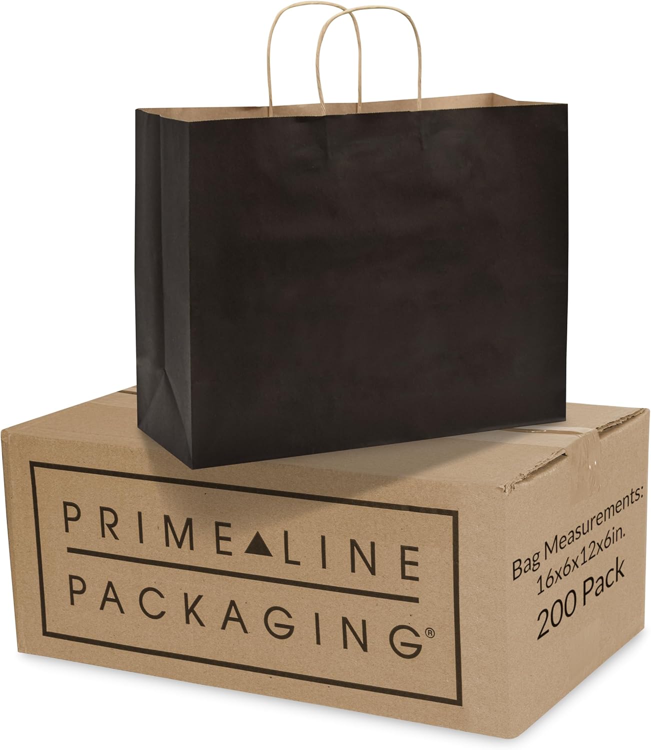Large Black Paper Shopping Bags for Retail and Gift Wrapping