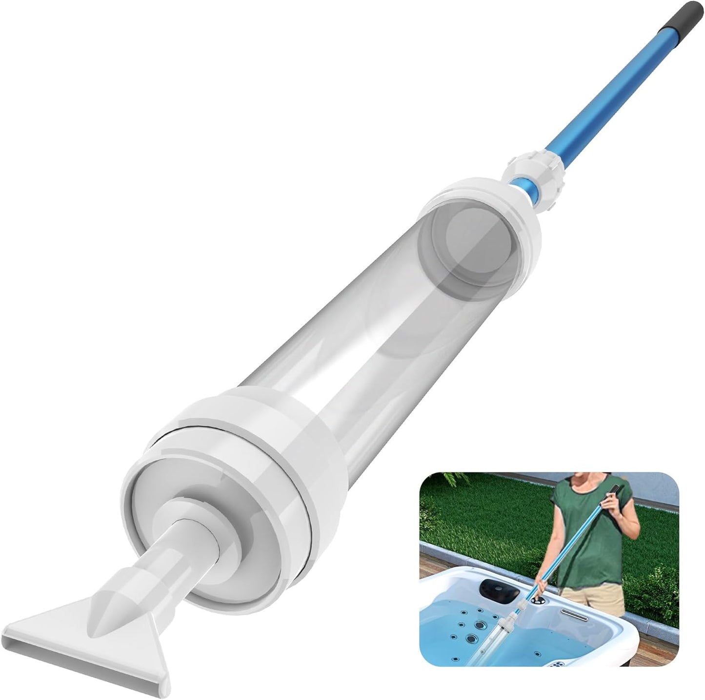 Spa Vacuum Cleaner for Hot Tubs - No Pumping Required