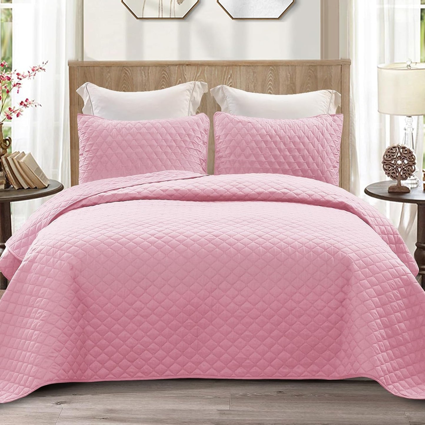 Reversible King Size Quilt Bedding Set for All Seasons Comfort