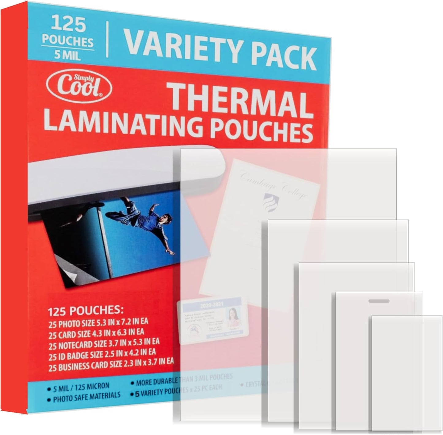 5MIL Thermal Laminating Sheets for Photos, Cards, and More