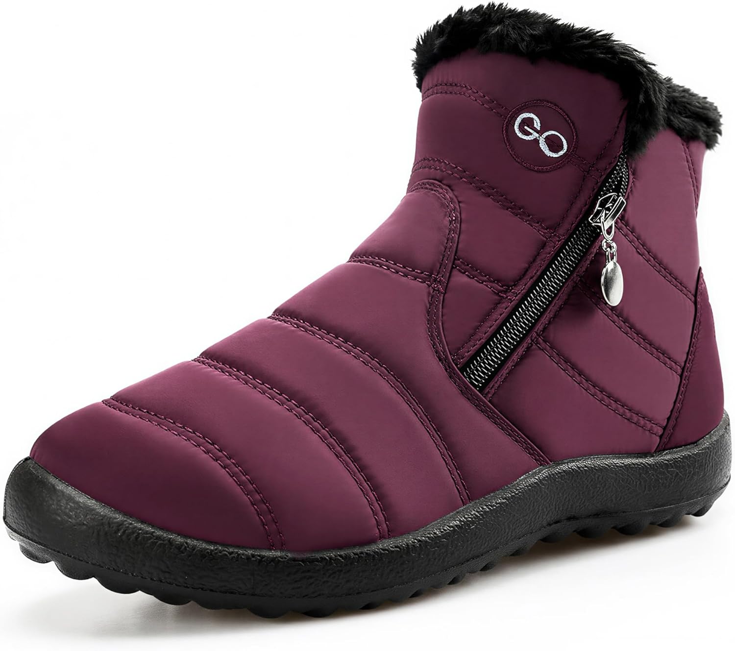 HARENCE Snow Boots for Women - Waterproof Warm Fur Lined Booties