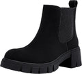 Vepose Women's 936 Chelsea Ankle Boots - Platform Lug Sole Booties