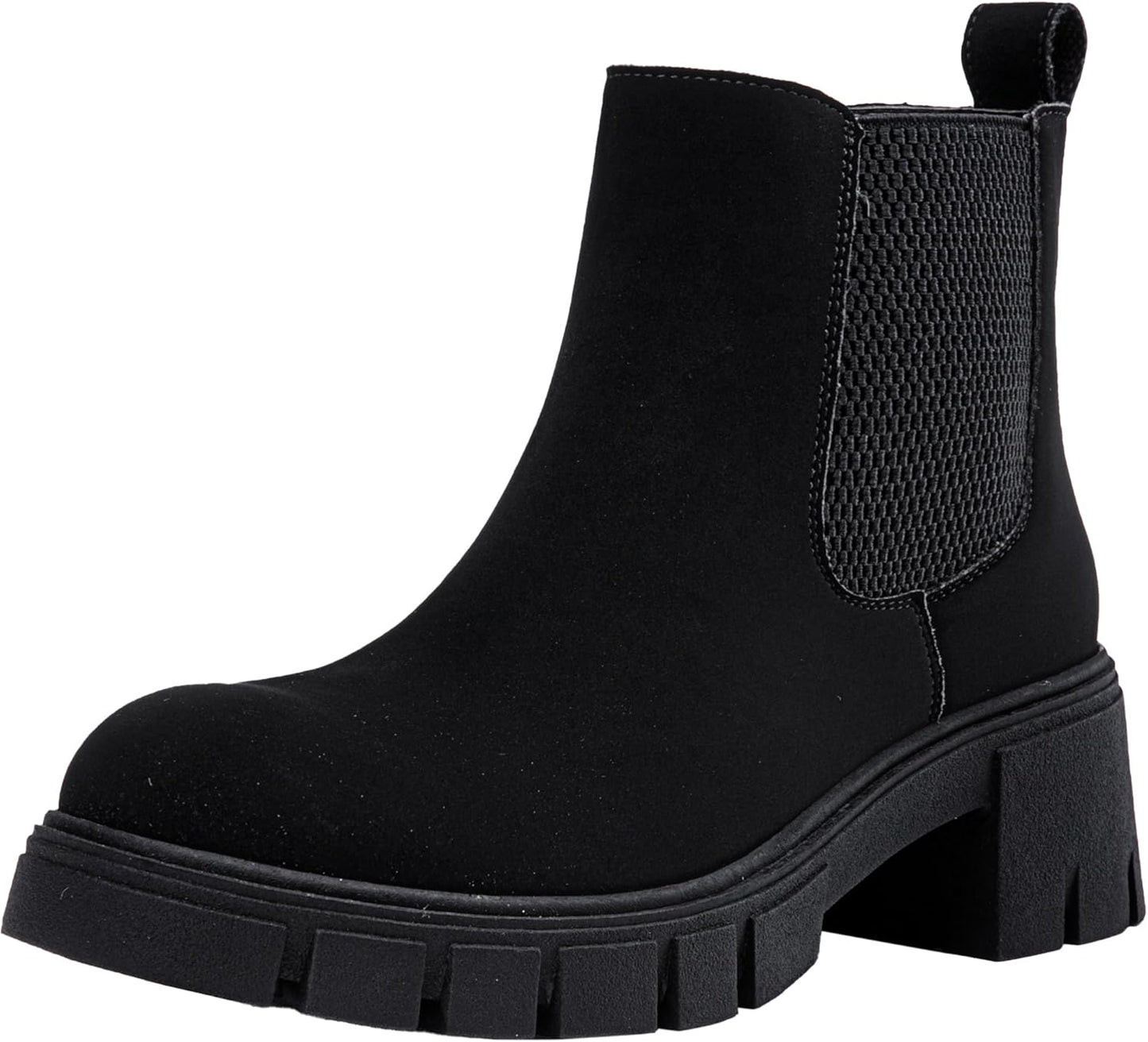 Vepose Women's 936 Chelsea Ankle Boots with Platform Lug Sole