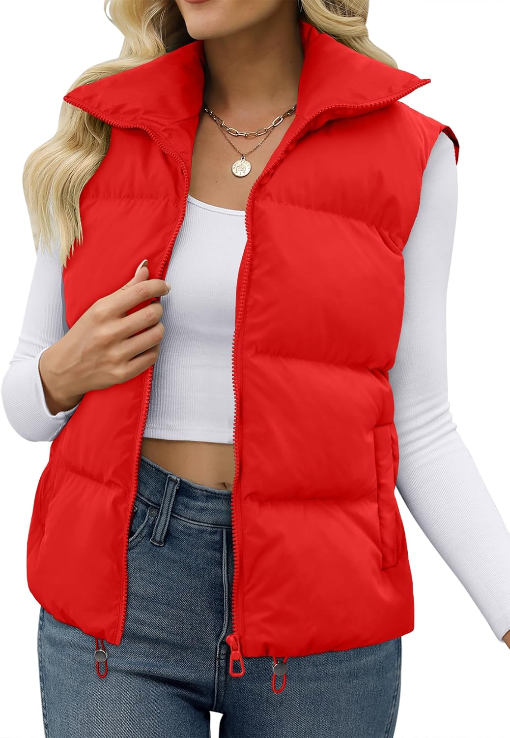 Stylish Women's Crop Puffer Vest for Winter Fashion Trends