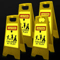 Large Reflective Slow Down Kids at Play Sign 24in - Visible Safety