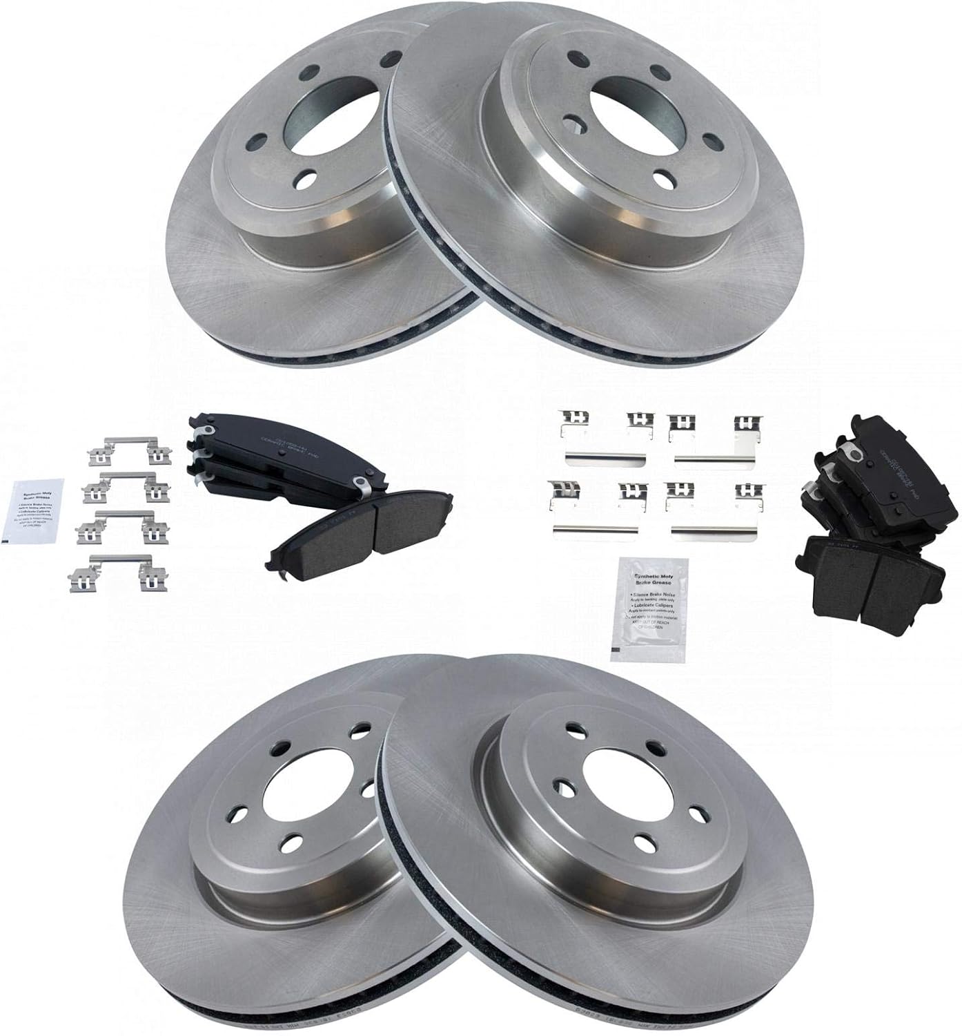 TRQ Brake Pad & Rotor Kit for Chrysler 300, Dodge Charger