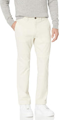 Mens Straight-Fit Casual Stretch Chino Pant - Comfortable All-Day Wear