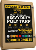 Poly Tarps 12 Mil Heavy-Duty Tan Tarp for All-Purpose Use