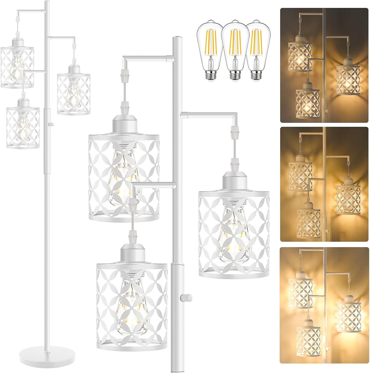 Upgraded 72in Tall Dimmable Floor Lamp for Modern Living Spaces