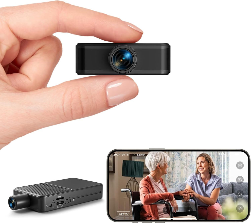 4K HD Mini Camera - 10hr Continuous Recording, Motion Detection, Night ...