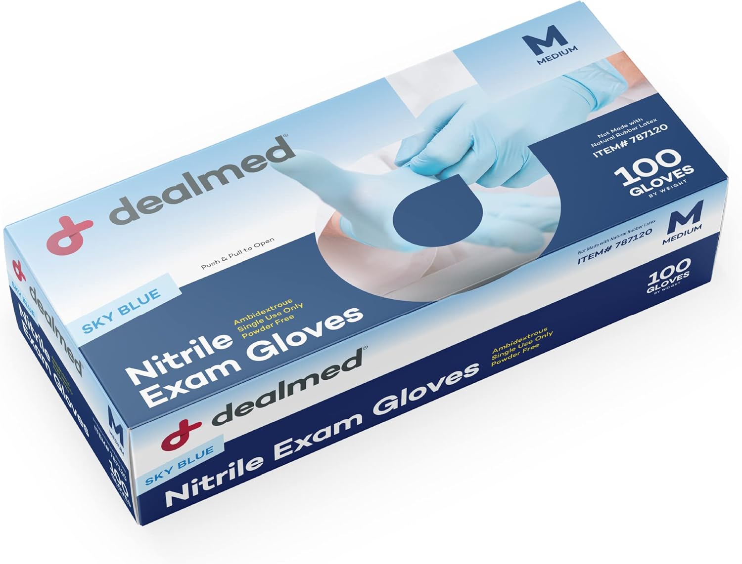 Dealmed Nitrile Exam Gloves | Latex-free | Disposable