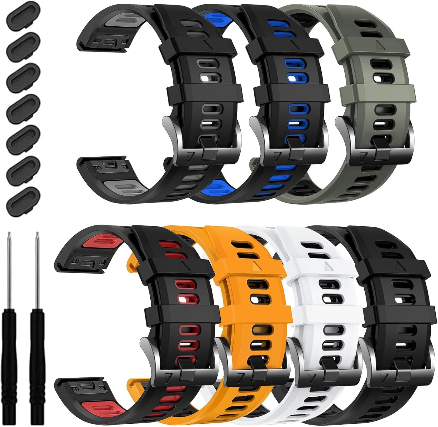 22mm Quickfit Sport Band for Garmin Fenix 8 and More