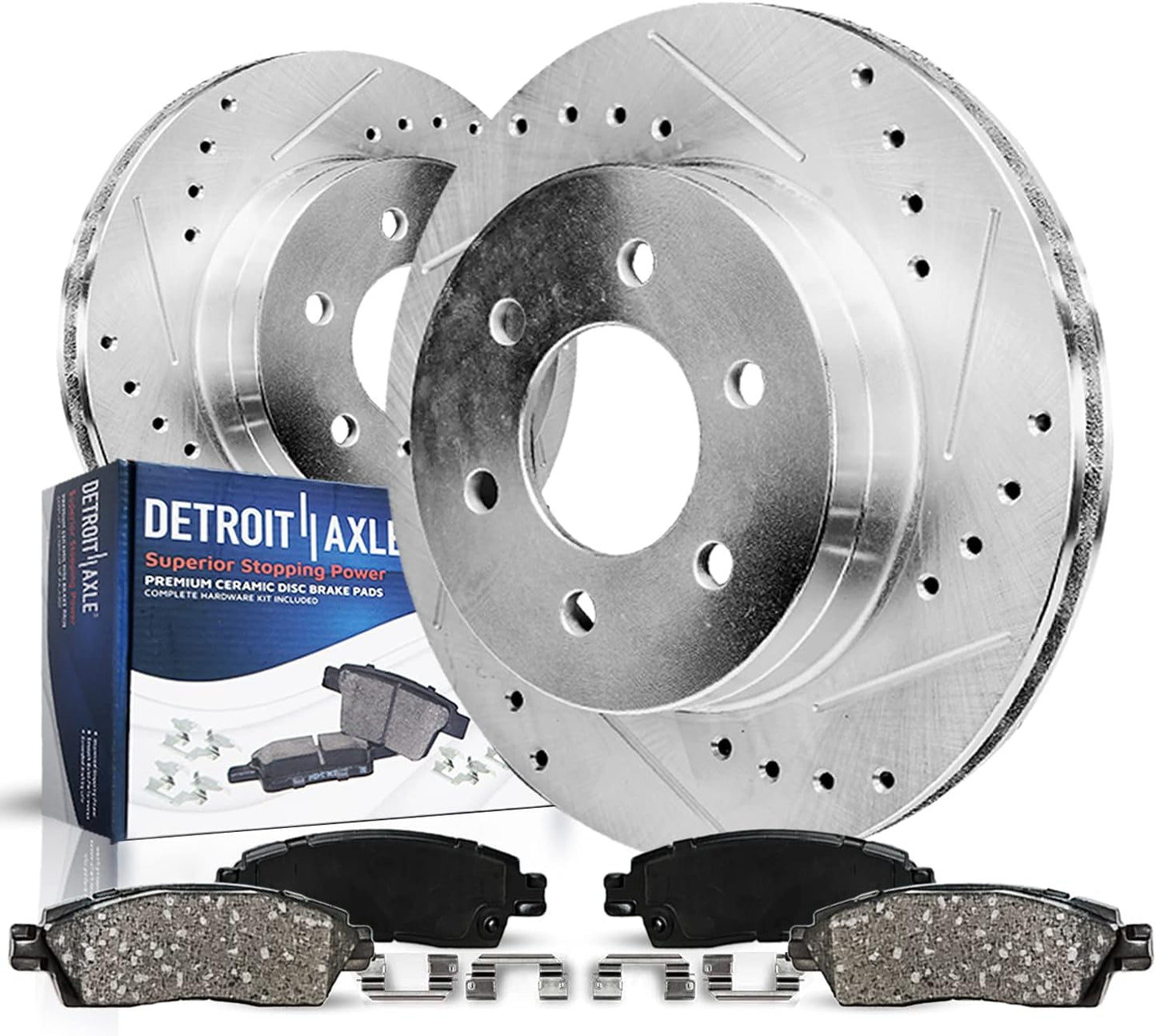Front Brake Kit for Toyota Tundra & Sequoia - Drilled Slotted