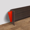 Vinyl Wall Base 6in x 40ft Flexible Self Adhesive Baseboard - Easy