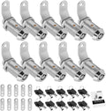 10 Pack Cabinet Lock with Keys 1-1/8 RV Storage Locks Keyed Alike