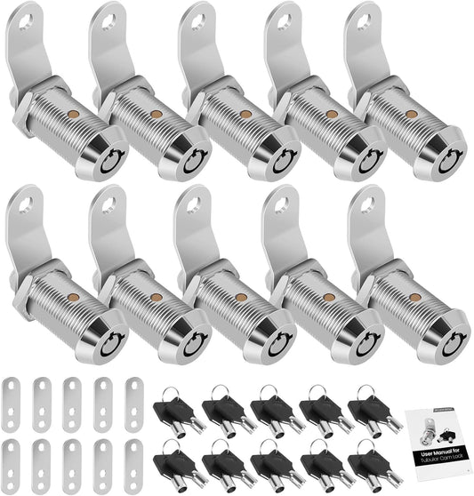 10 Pack Cabinet Lock with Keys for RV Storage and Toolbox