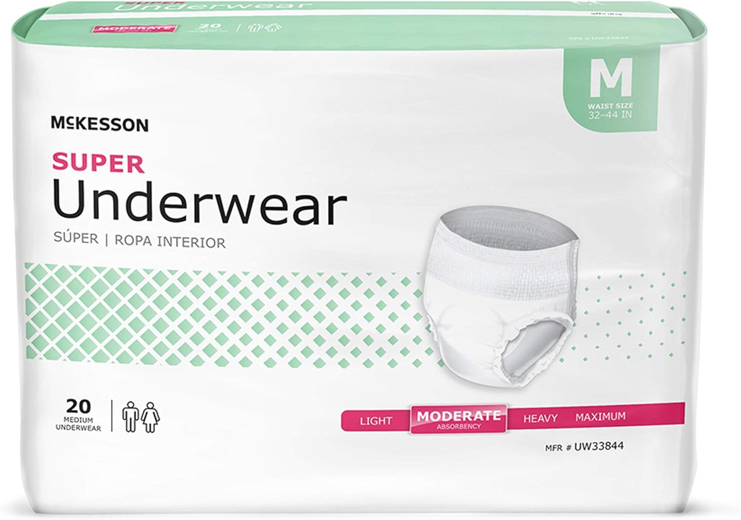 McKesson Super Adult Incontinence Underwear for Comfort and Discretion