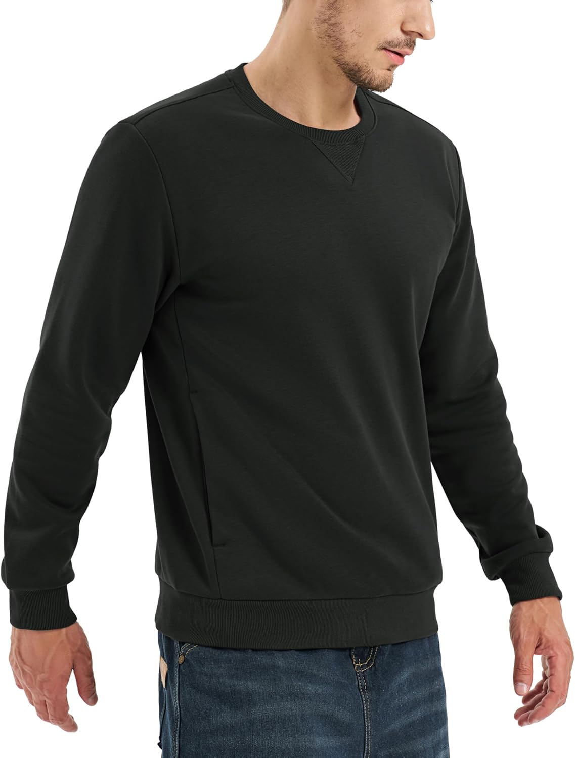 TACVASEN Men's Fleece-Lined Sweatshirt - Cozy Winter Style