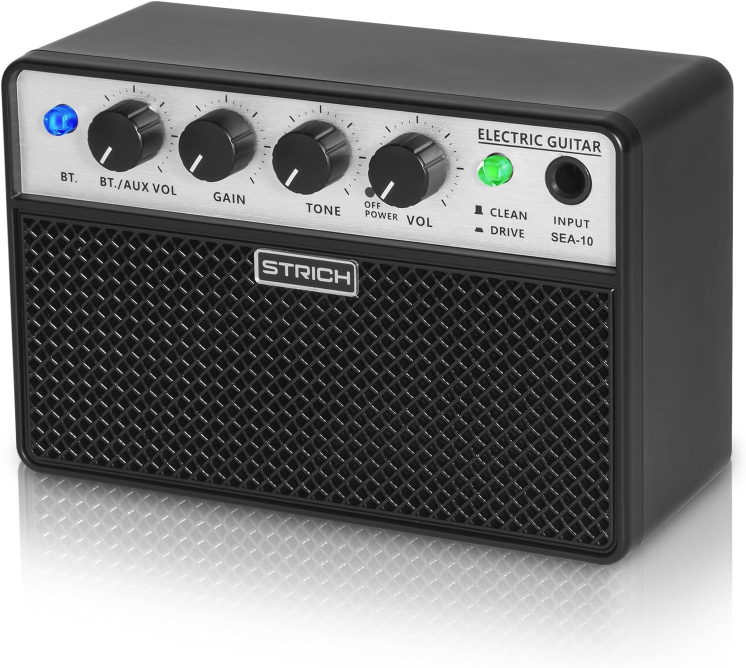 Portable Rechargeable Guitar Amp - Clean & Drive Channels - Ideal for Beginners