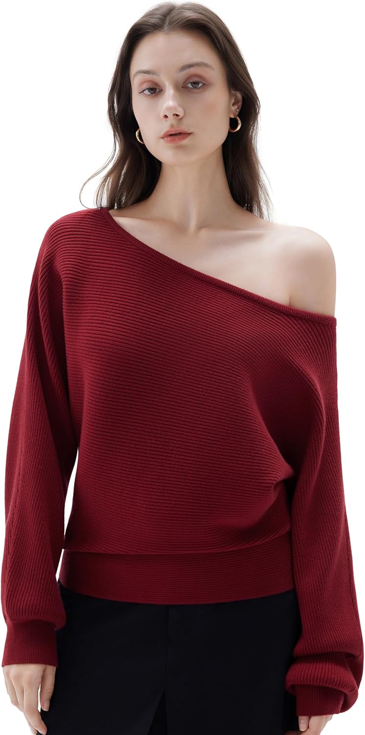 SUUKSESS Women Cashmere Off Shoulder Pullover Sweater Review