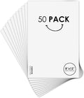 8x12 Picture Mat Matte Backerboards 50 Pack - Sturdy White Backing