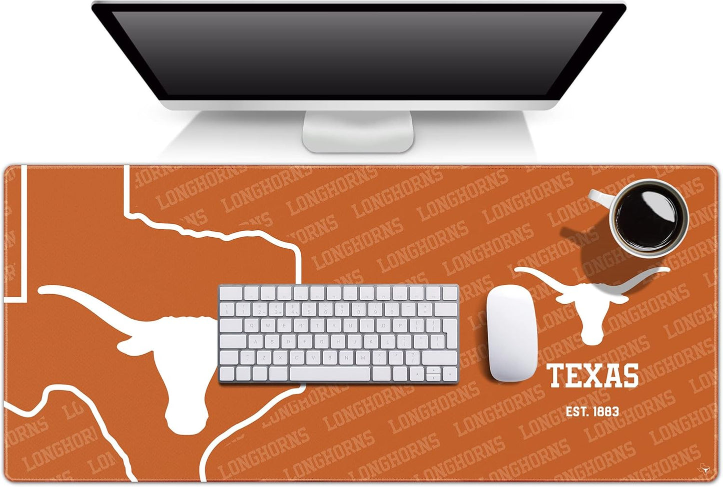 NCAA Texas Longhorns Logo Series Desk Pad for Fans and Gamers