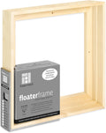 Floaterframe Readymade Frame 10x10 Maple Thin - Gallery-Ready Finish