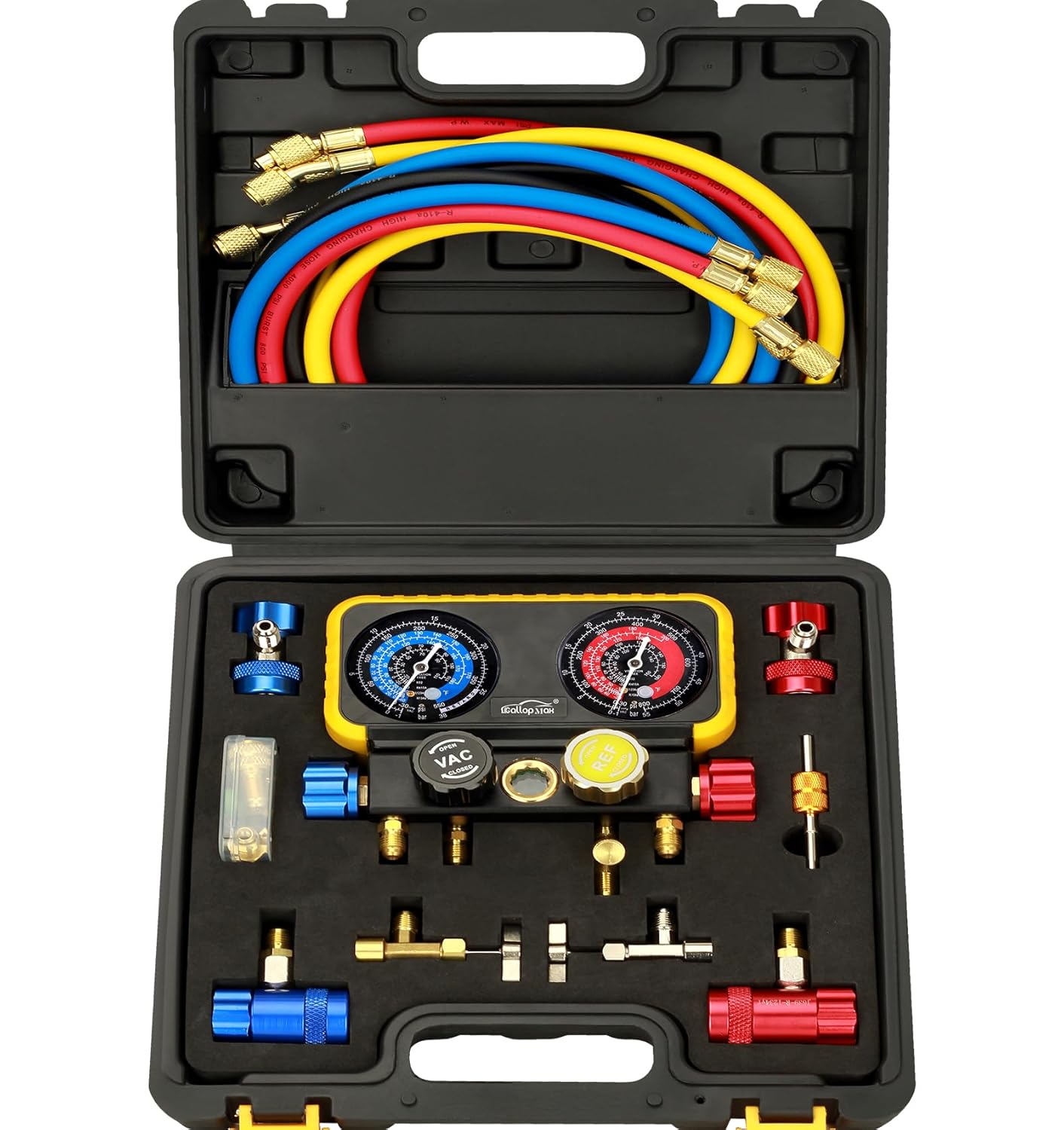 R1234YF R134A AC Gauge Set for HVAC Professionals and DIYers