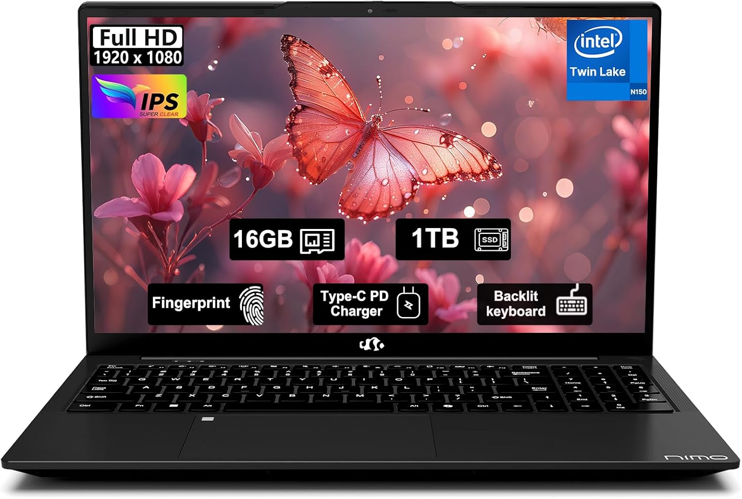 NIMO 15.6 FHD IPS Student Laptop with 16GB RAM and 1TB SSD