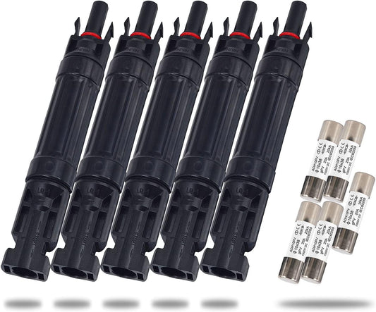 20A Solar Fuse Holder Inline with Waterproof Connector for Panels
