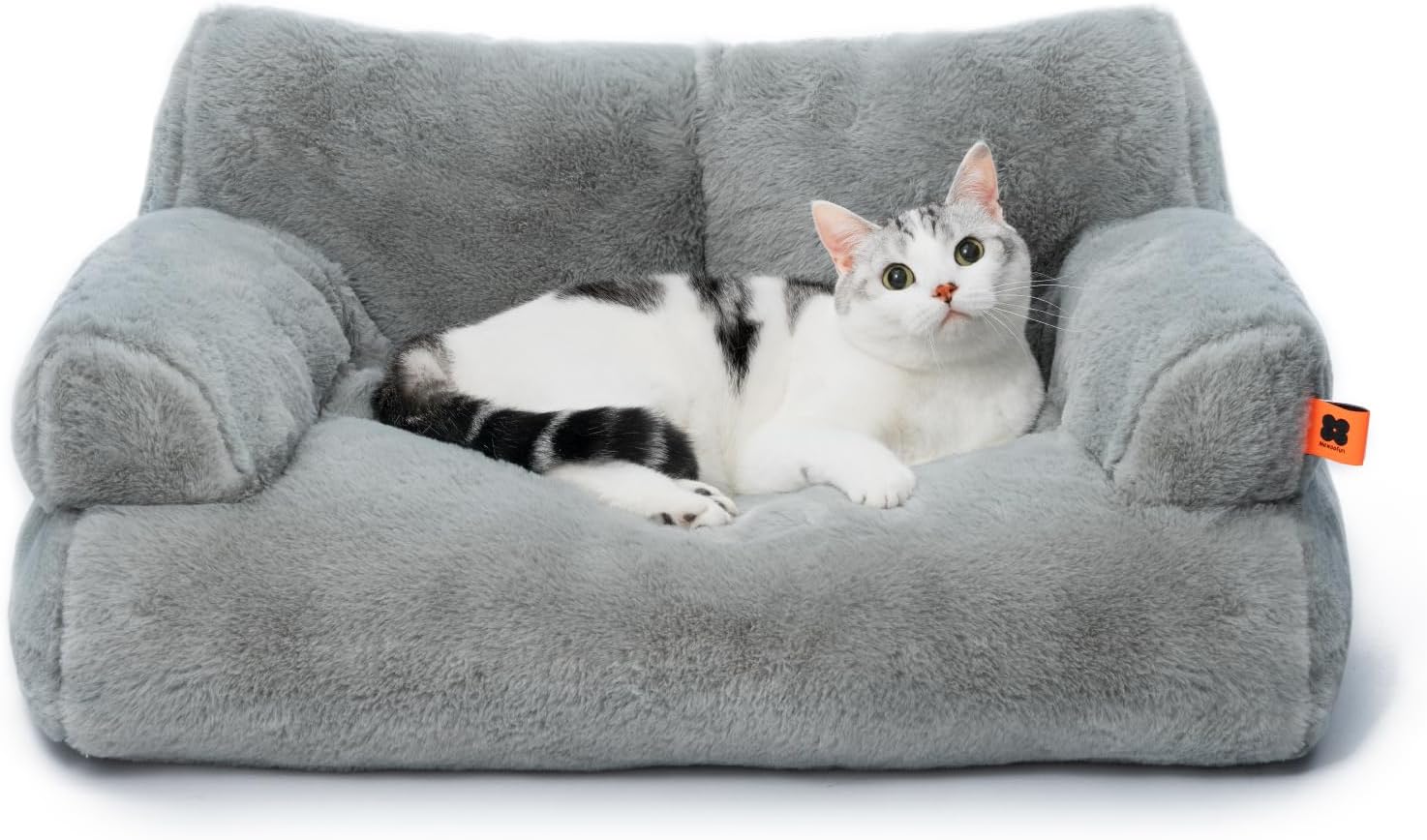MEWOOFUN Cat Bed for Indoor Cats - Cozy and Washable Design