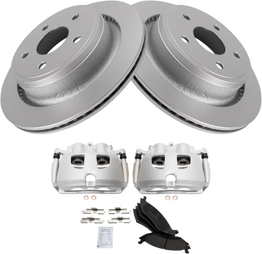 TRQ Rear Brake Pad & Rotor Kit for 2012 Ram 1500 Performance
