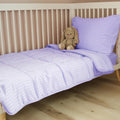 Toddler Bedding Set 4 Piece Hypoallergenic Crib Set - Soft Purple