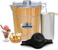 Old Fashioned 4 Quart Electric Ice Cream Maker for Delicious Treats