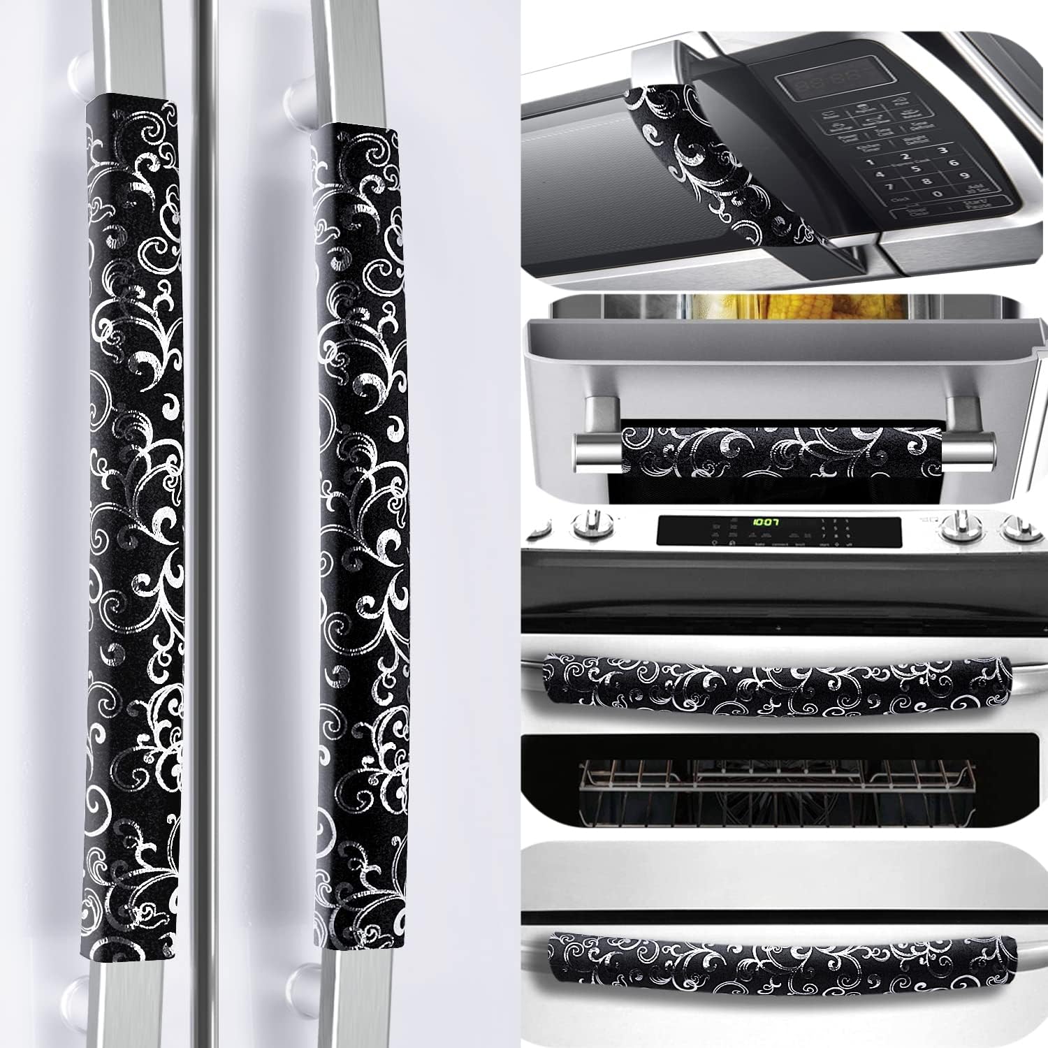 6-Pack Velvet Handle Covers: Keep Appliances Clean!