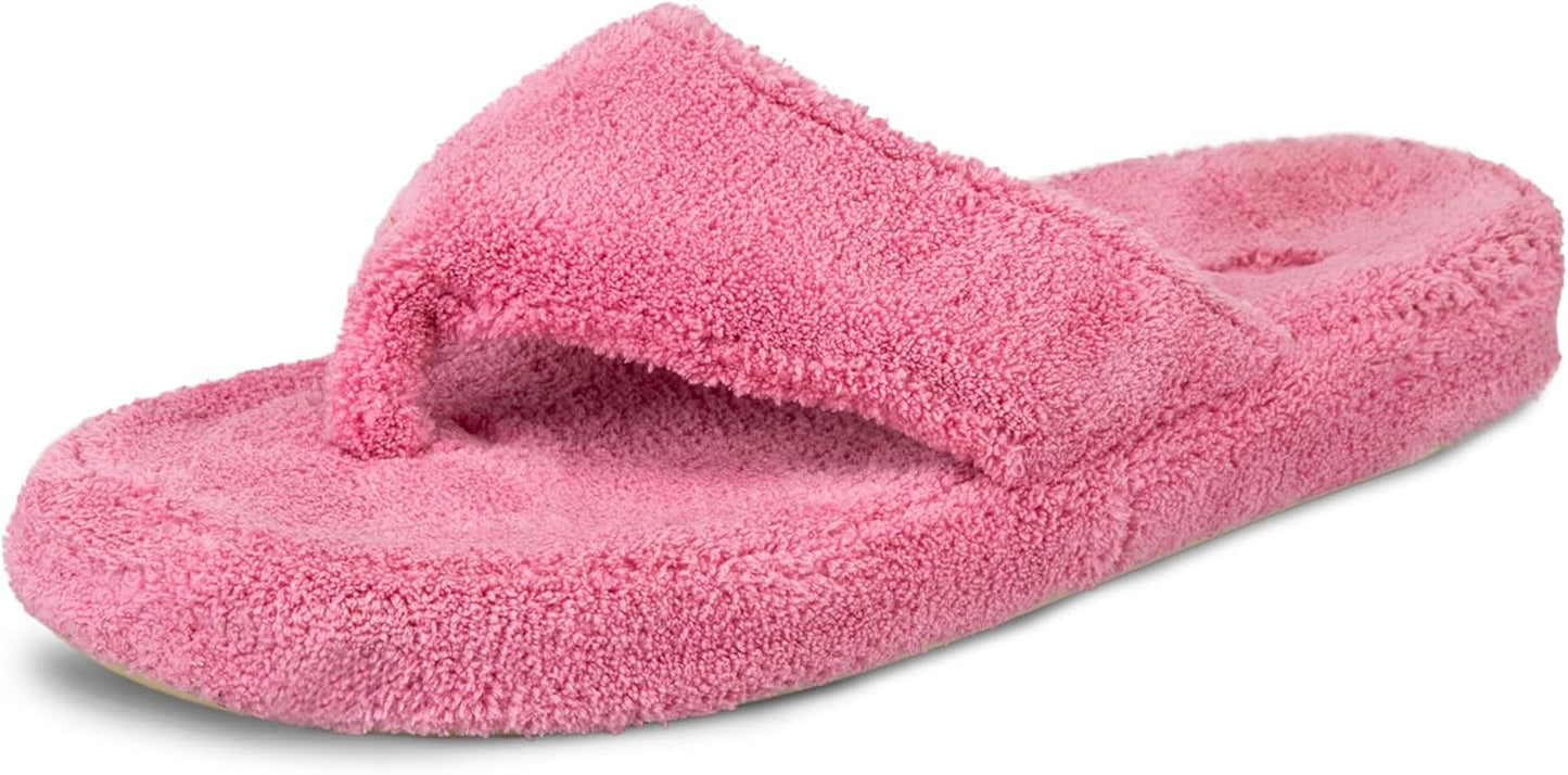 Acorn Women's Spa Thong Slippers with Cloud Contour Comfort