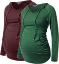 Maternity Hoodie for Women - Lightweight Casual Pregnancy Sweatshirt