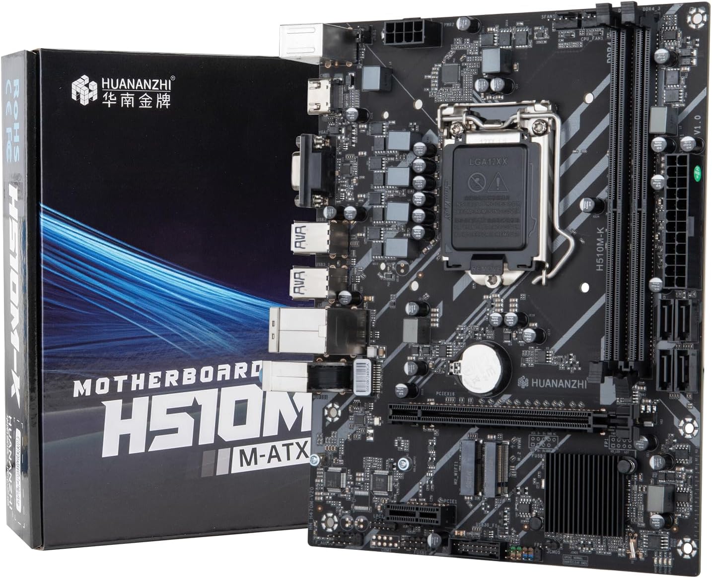 HUANANZHI H510M-K Micro-ATX Gaming Motherboard for PCs