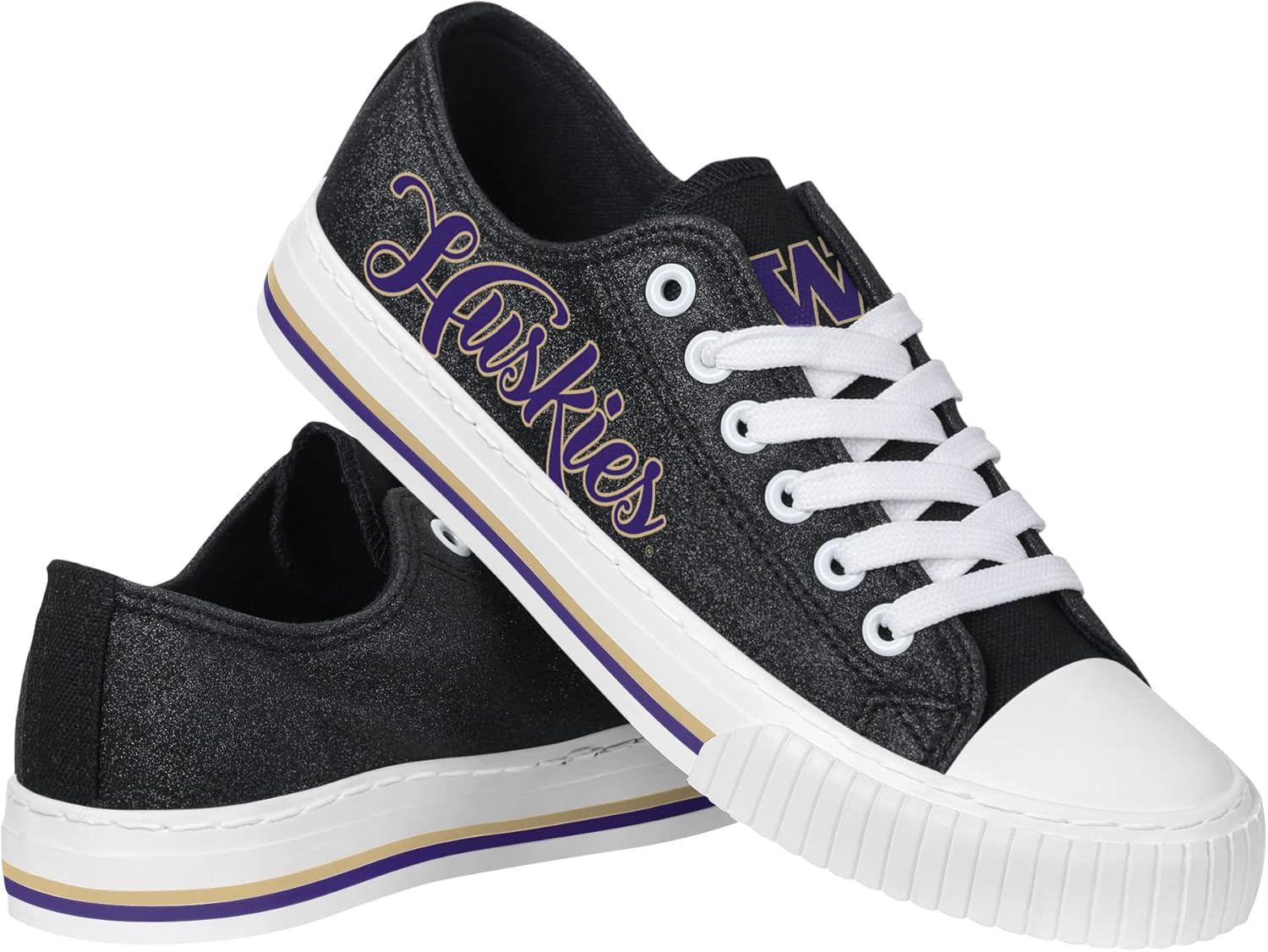 FOCO Women's NCAA College Team Logo Fashion Low Top Sneakers