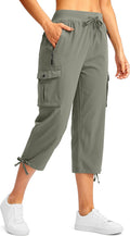 Women's Cargo Capris Pants for Travel & Hiking - Quick Dry Comfort