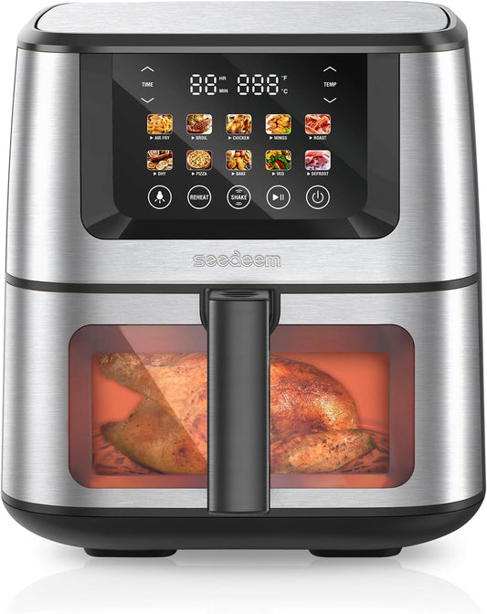 SEEDEEM Max XL Air Fryer: 10-in-1 Toaster Oven Combo