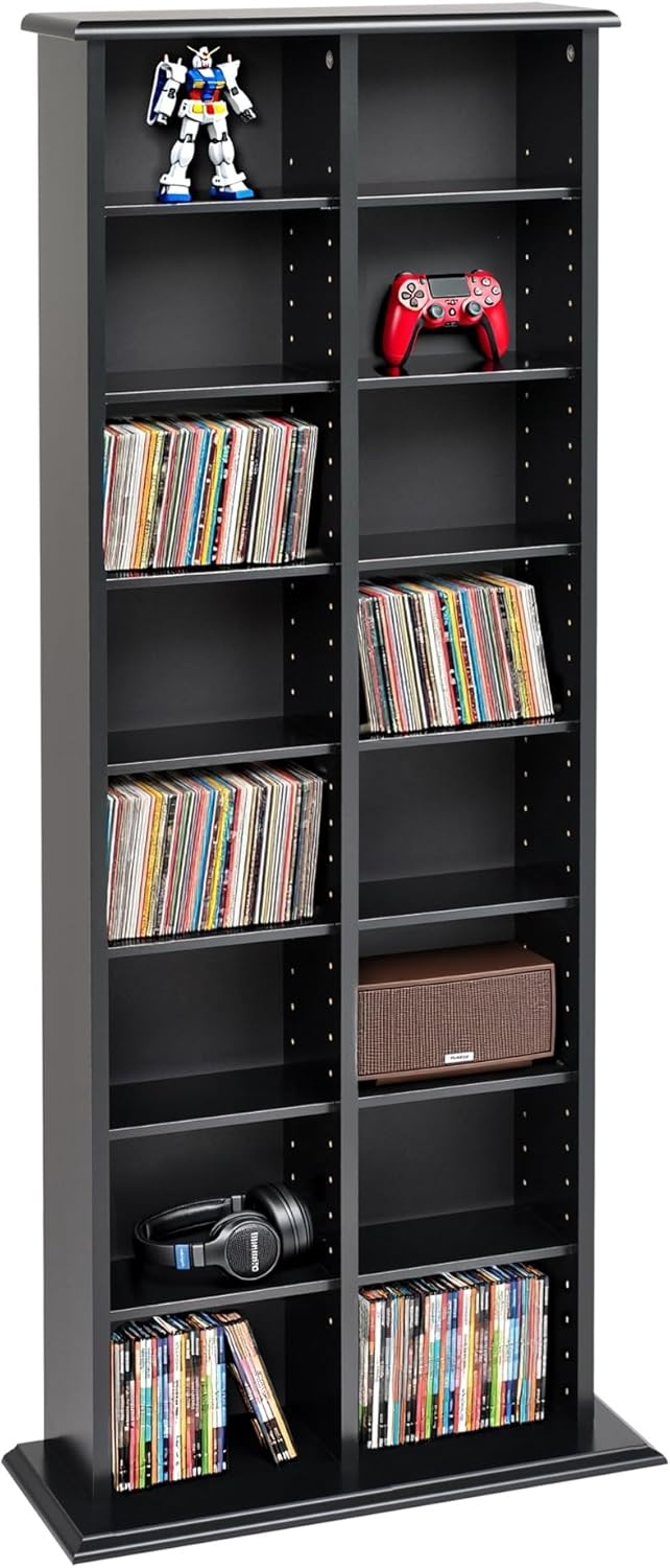 Prepac 2 Column Tall Cabinet Media Storage for Versatile Needs