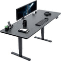 71 x 30 in Dual Motor Sit Stand Desk Black Top Black Frame - Memory