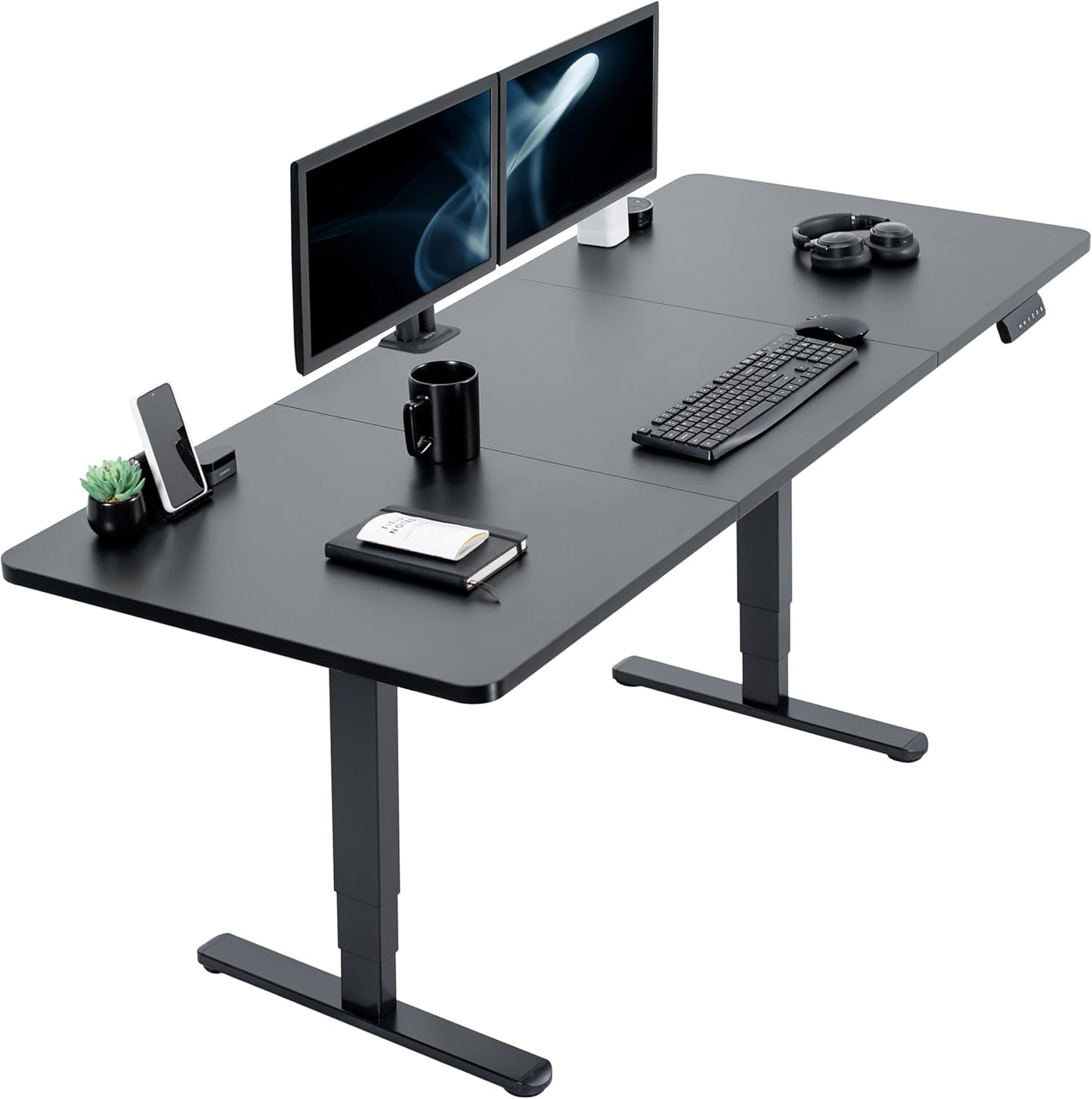 VIVO Electric Dual Motor Sit Stand Desk with Memory Height Adjustment