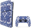 MightySkins Carbon Fiber Skin for PS5 Slim - Unique Flower Design