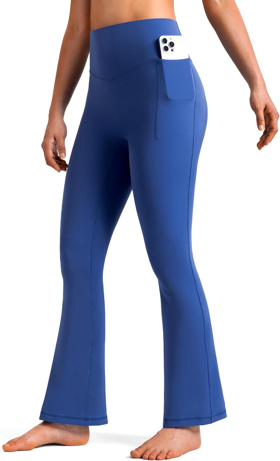 Colorfulkoala Dreamlux Mini Flare Leggings with Pockets for Women