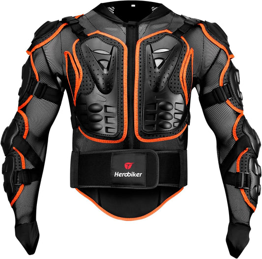 HEROBIKER Motorcycle Full Body Armor Jacket for Safety Riders