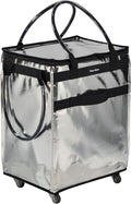 Large Capacity Rolling Grocery Cart for Easy Shopping and Transport