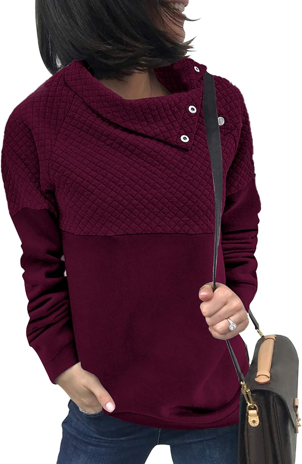Stylish Lightweight Quilted Sweatshirt for Women by BTFBM